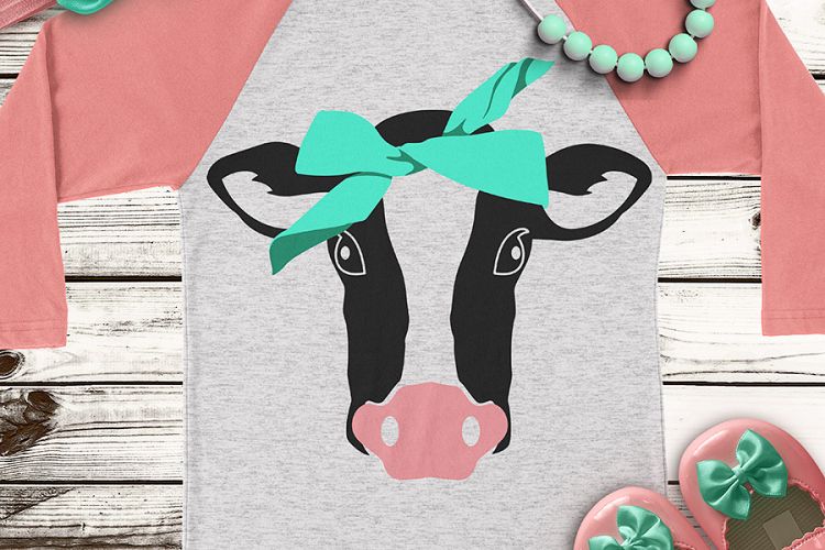 Cow Heifer Farm Life Animal Cute Kids Girls SVG DXF PNG Cut File Cricut Silhouette Cameo Clip Art Htv Die Cutting Heat Transfer Vinyl