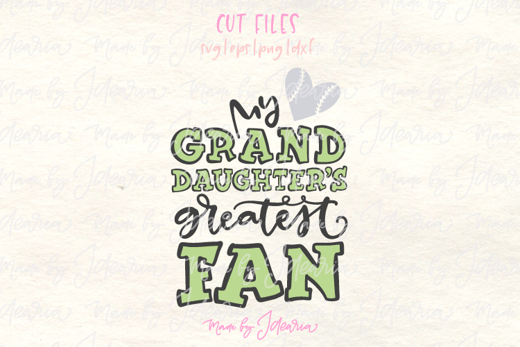 My Granddaughter’s Greatest Fan Softball Svg