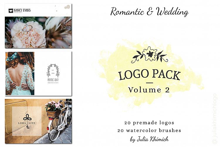 Logo Pack Vol.2. Romantic & Wedding