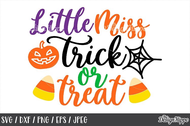 Little miss trick or treat, SVG, Halloween, Candy Corn, SVG