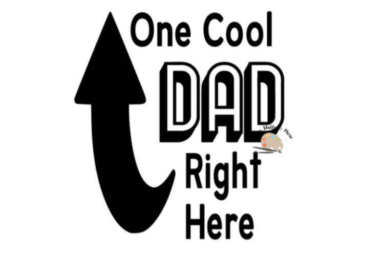 Download One Cool Dad right here svg cut file funny dad svg file for t-shirt coffee cup Best Dad ever svg ...