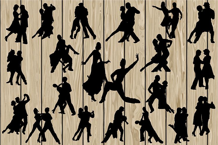 20 Tango SVG, Tango EPS, Tango Vector, Tango Silhouette Clip