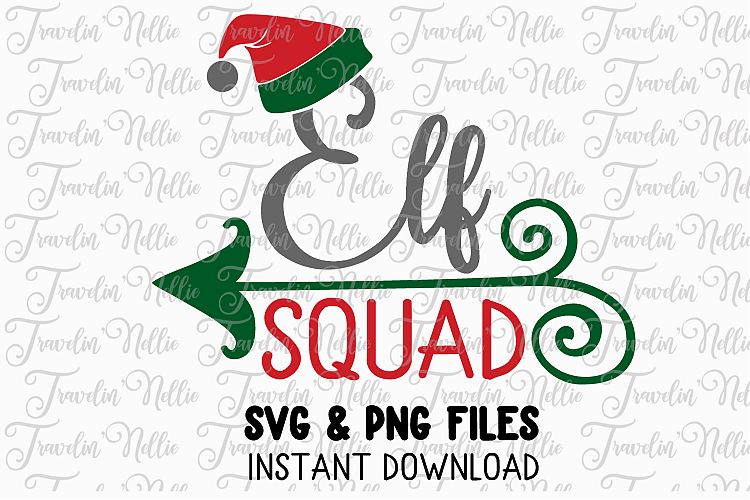 Elf Squad Svg Christmas Winter Holiday Cute Snow Cut File