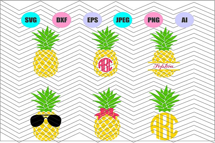 Pineapple Svg Dxf Eps Png Jpg Ai Cut Vector File Vinyl Decal