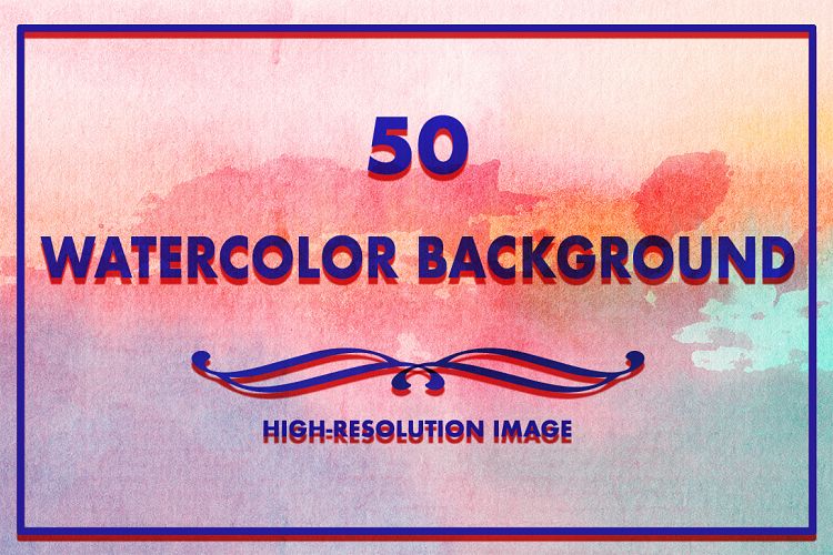 50 Watercolor Backgrounds