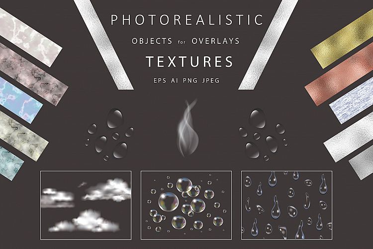 Photorealistic objects, textures. 