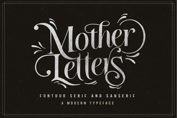MOTHER LETTERS FONT DUO