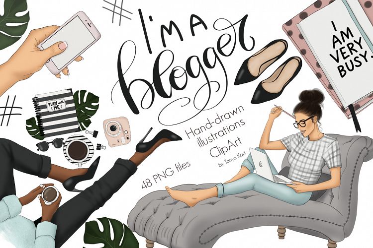 I Am A Blogger Graphic Design Kit