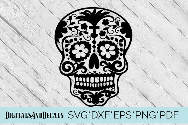 Sugar Skull SVG  Cutting File 