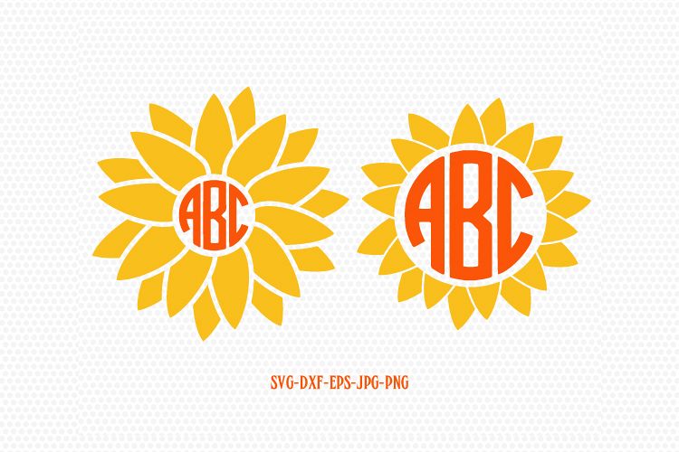 Free Free 208 Sunflower Monogram Frame Svg Free SVG PNG EPS DXF File