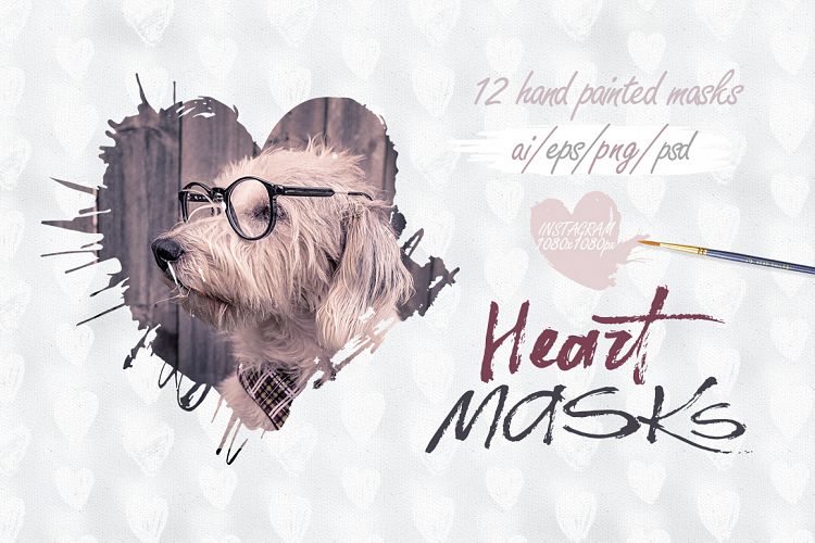 Heart masks. Instagram.