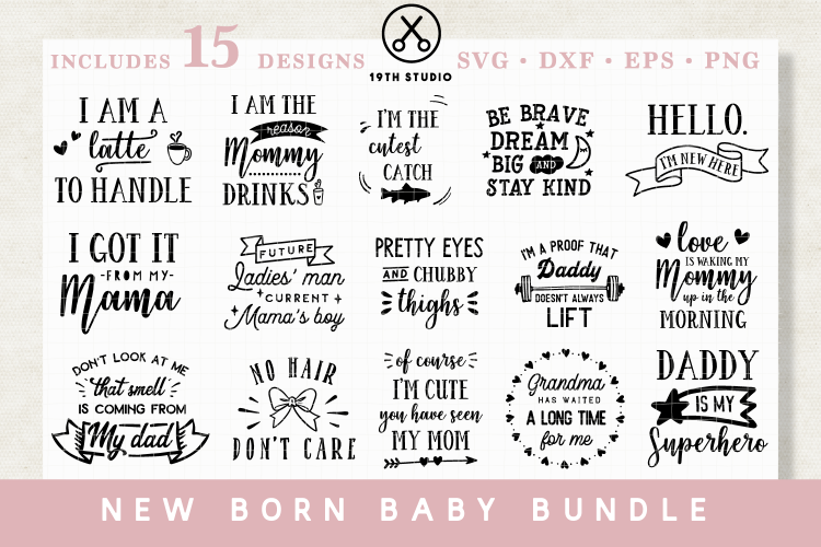 New Born baby SVG Bundle - MB20