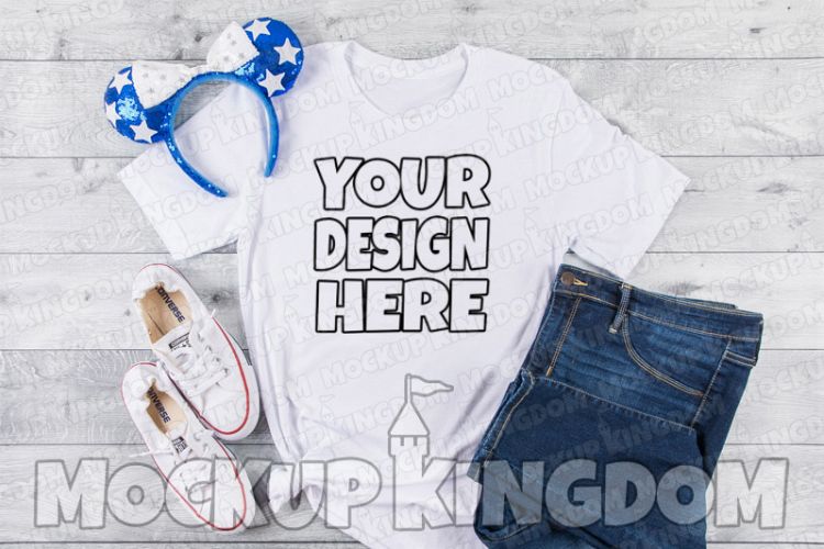 Unisex Crew Neck Shirt Mockup, Bella Canvas Mockup