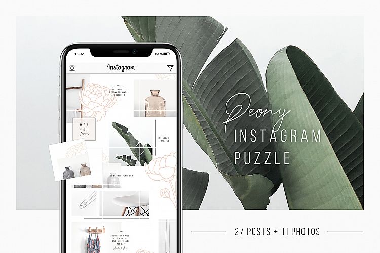 Peony Instagram Puzzle 11 Photos