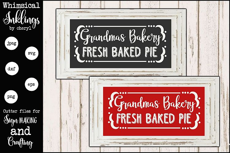 Grandmas Bakery SVG example image 1