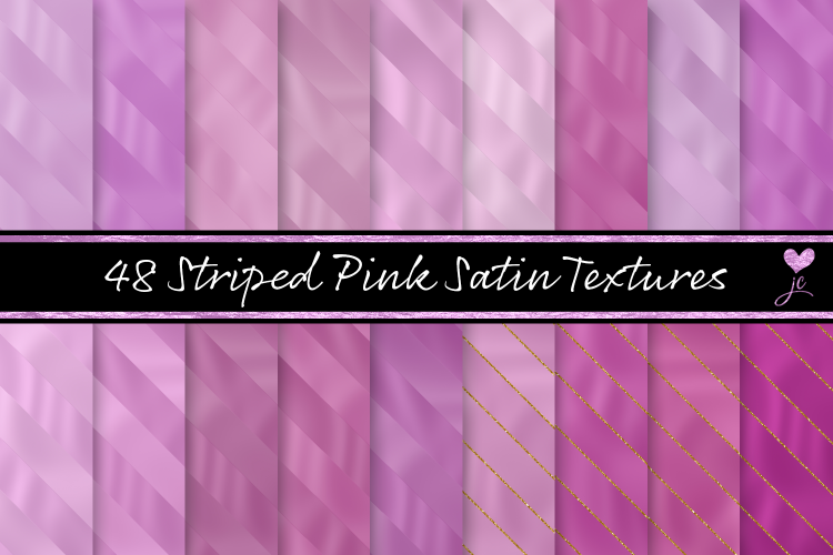 Striped Pink Satin Textures