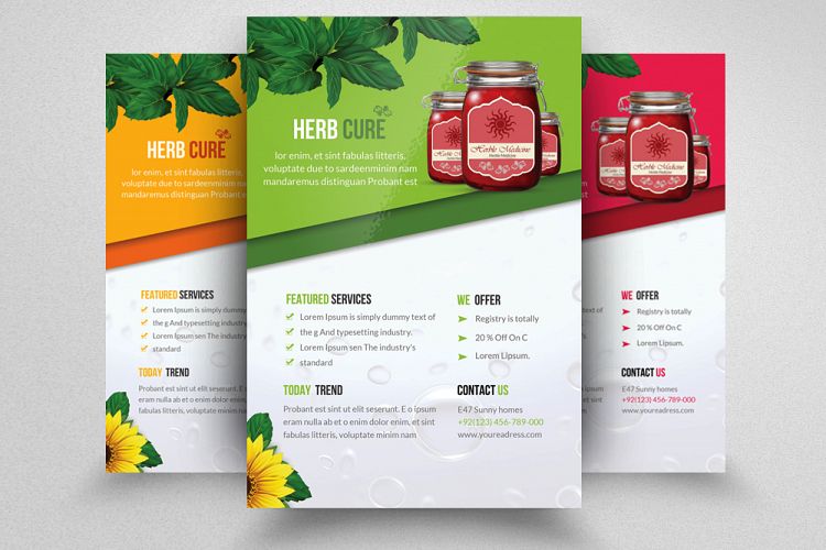 Herbal/Green Product Promotion Flyer