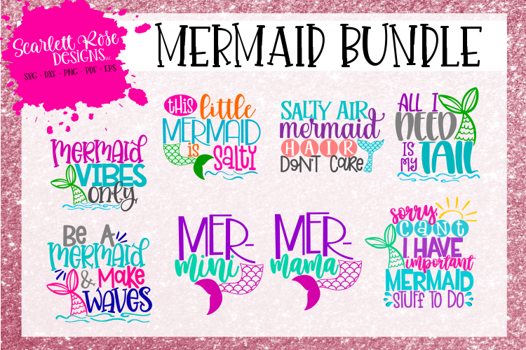 Mermaid Bundle - Summer SVG