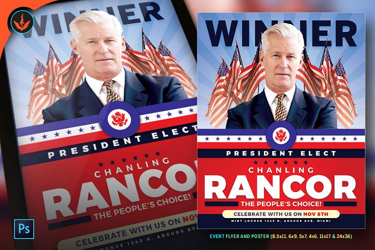 President Elect Political Flyer Template 