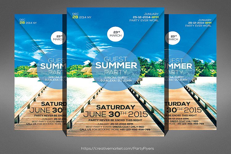 Bright Summer Party Flyer