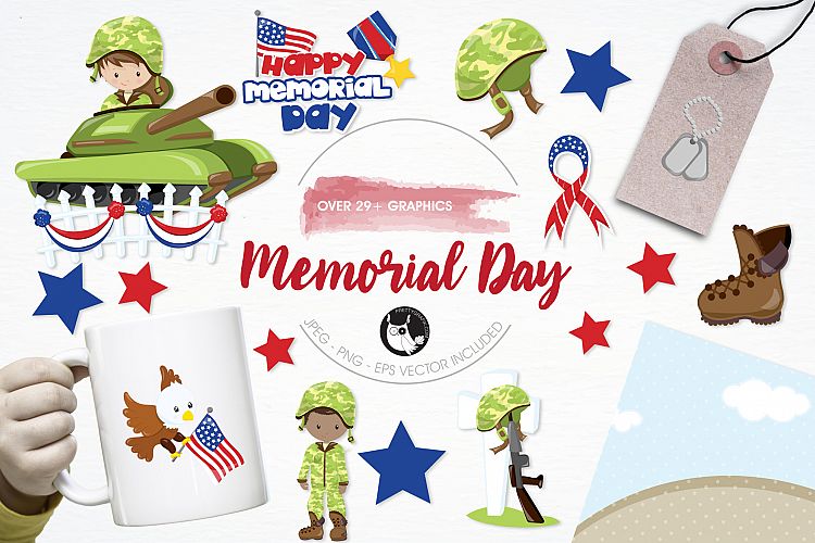 Memorial Day  graphics and illustrations