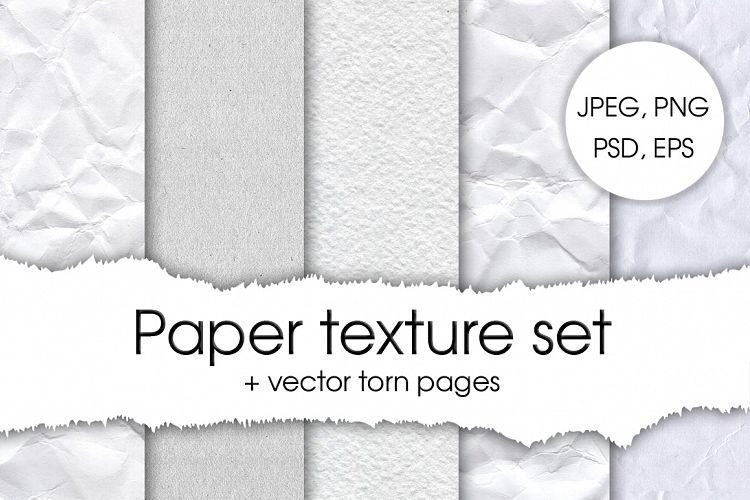 Paper texture set