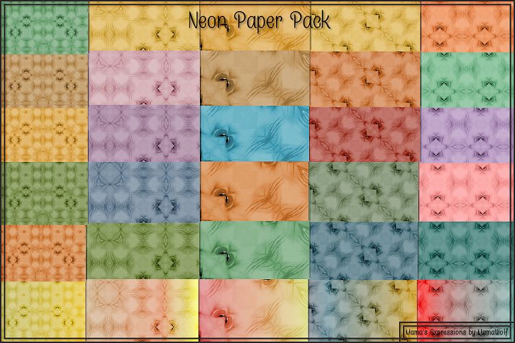 Neon Paper Pack