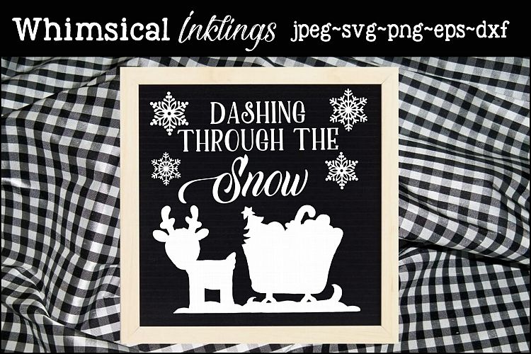 Dashing Through The Snow 2 SVG