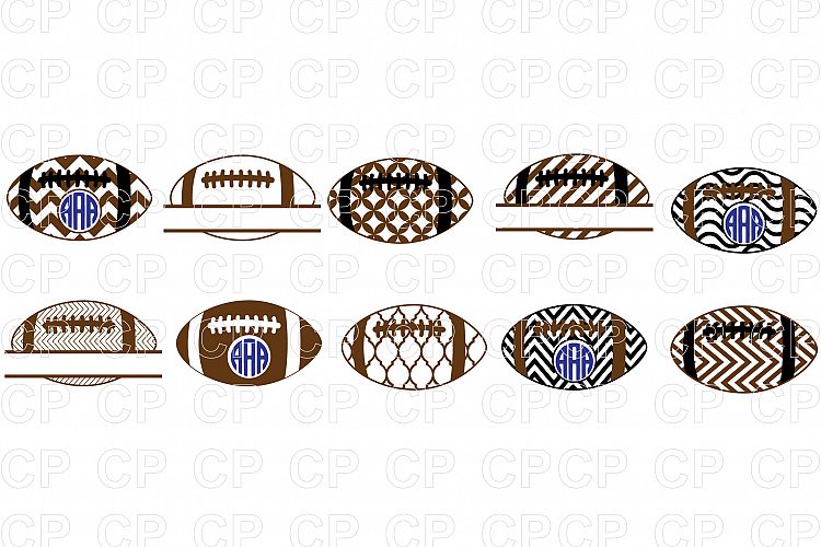 Football Bundle SVG Cut Files, Football Clipart