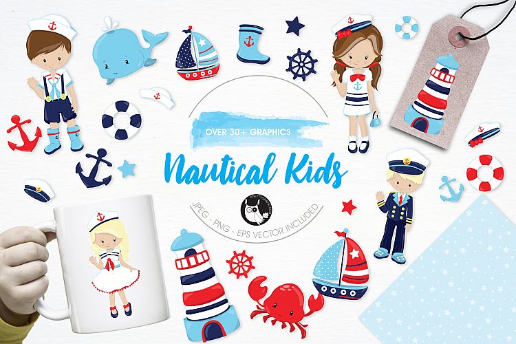 Nautical graphics and illustrations