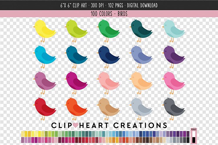 Bird Clip Art - 100 Clip Art Graphics