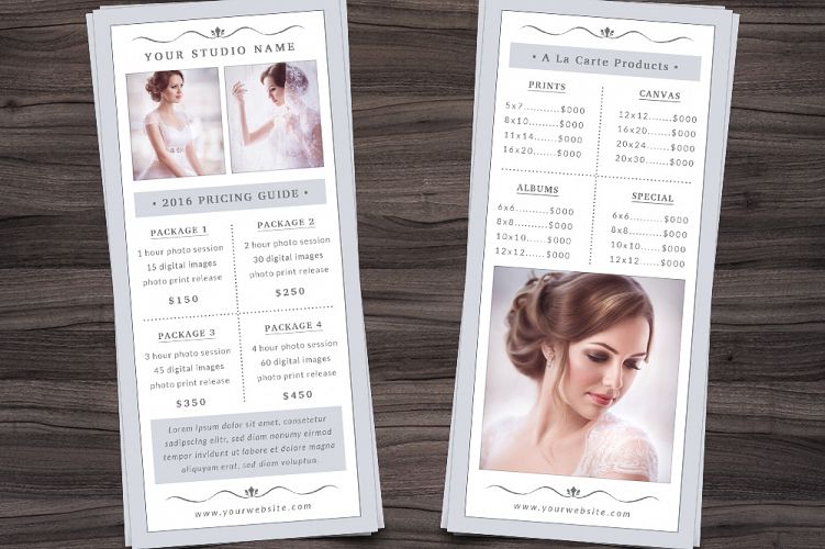 Photography Rack Card Template