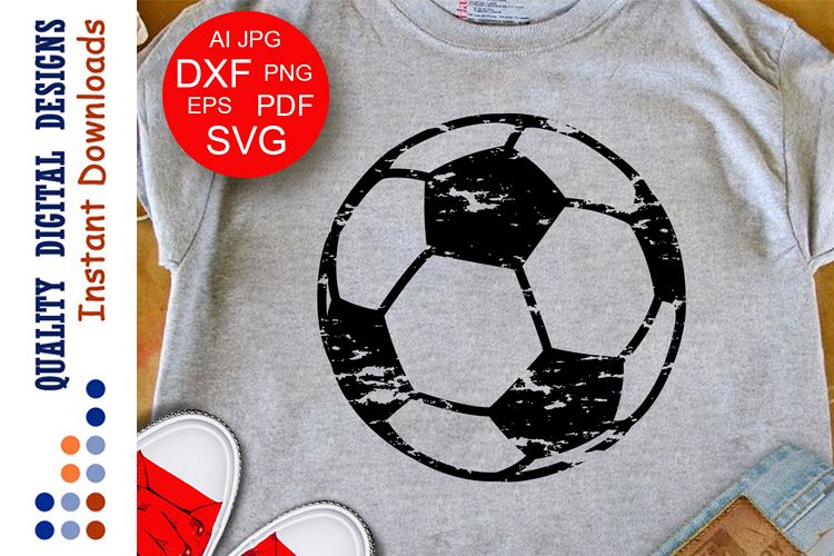 Grunge ball svg Grunge svg Sports svg Soccer ball svg
