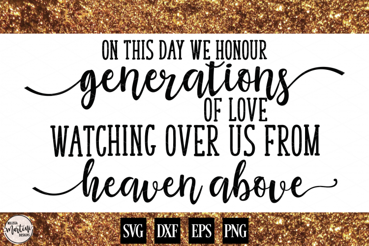 On This Day We Honour Generations of Love Wedding Sign