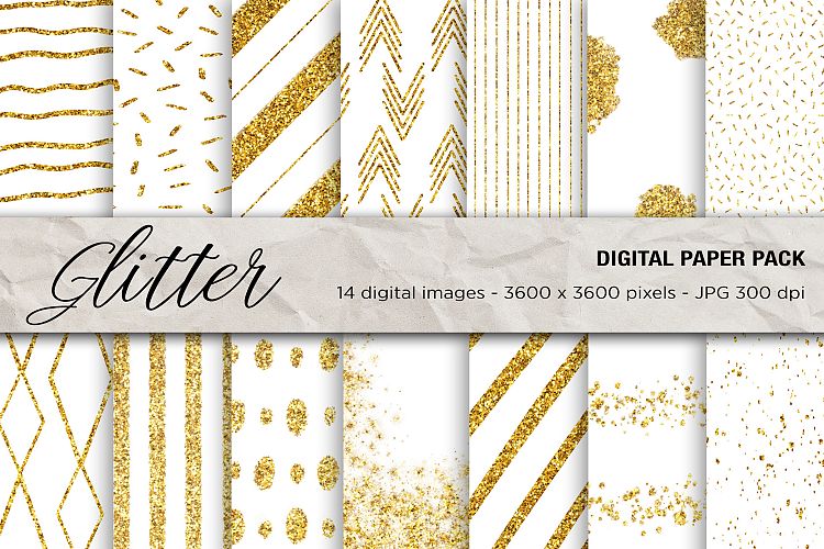 Gold Glitter Background Digital Papers