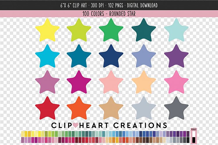 Star Clip Art - 100 Clip Art Graphics