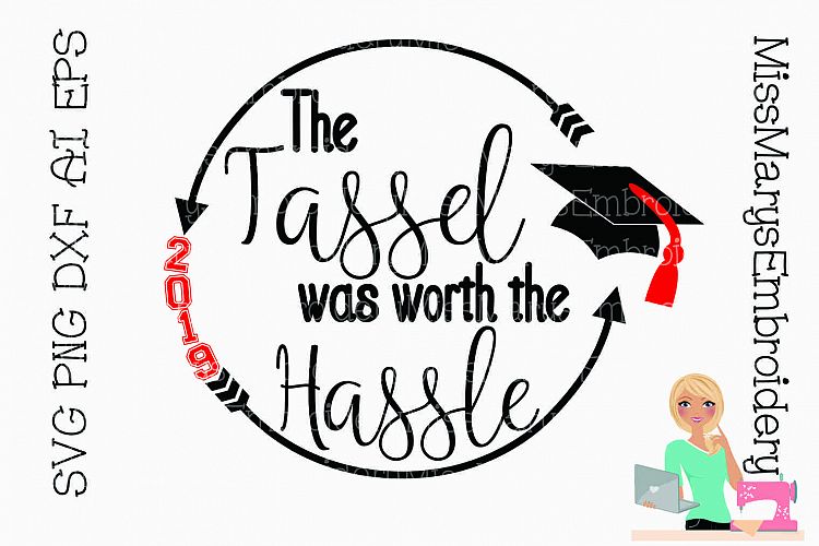 Download 2019 Seniors Graduation Tassel Arrow Monogram SVG PNG