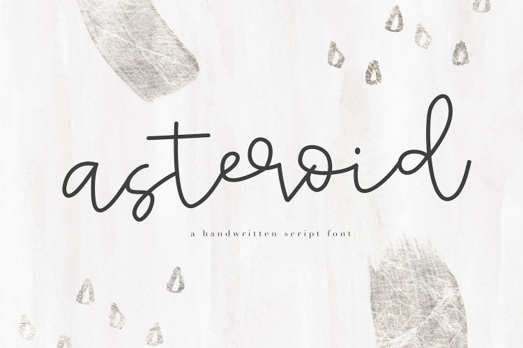 Asteroid - Handwritten Script Font