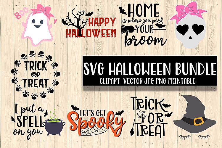 Halloween Bundle SVG Clipart DXF Printable Vector
