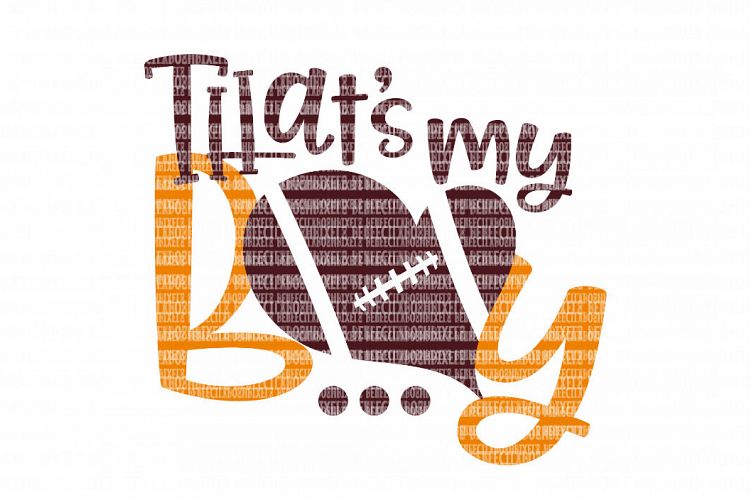 Download Football That's My Boy Heart SVG Files for Silhouette and ...