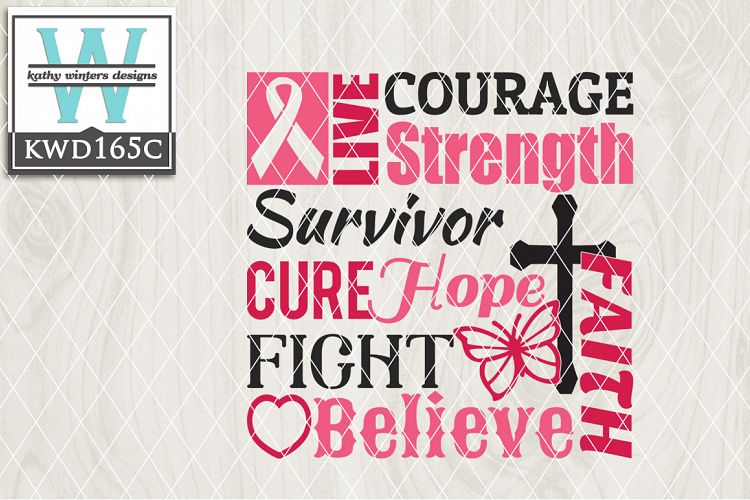 Breast Cancer Awareness Cutting File KWD165C