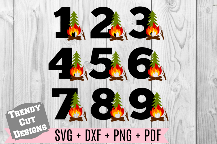 Bundle, Camping Birthday Set SVG