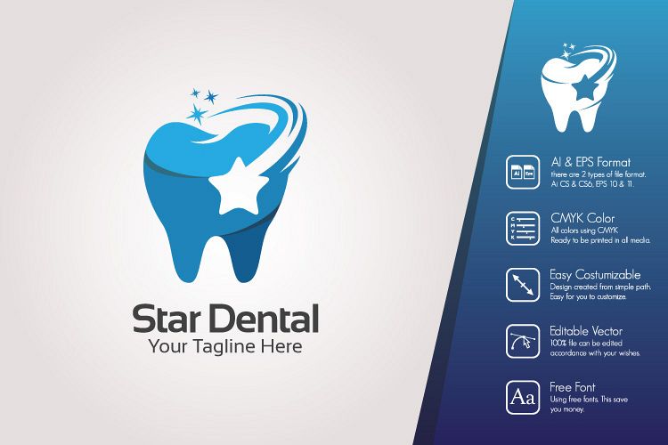 Star Dental Logo Template