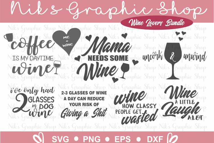 Wine SVG, Wine Bundle SVG, Mom SVG, Wine Bottle Svg, Wine