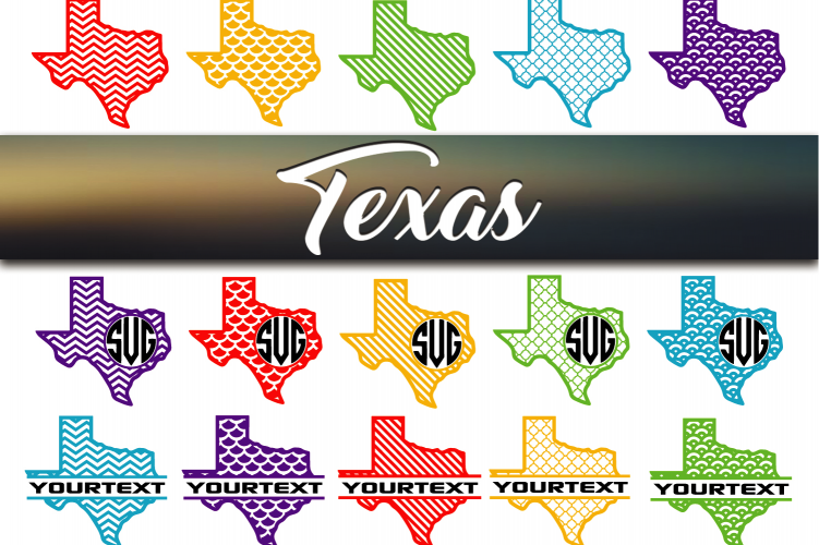 Texas prints Bundle SVG - Texas outline SVG - Texas pattern SVG - Texas state SVG - United states SVG - Cricut explore - Silhouette studio