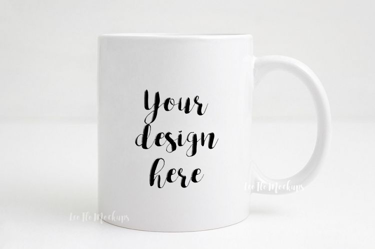 Monochromatic mug mockup white coffee 11oz mug mock up plain blank cup template feminine PSD smart