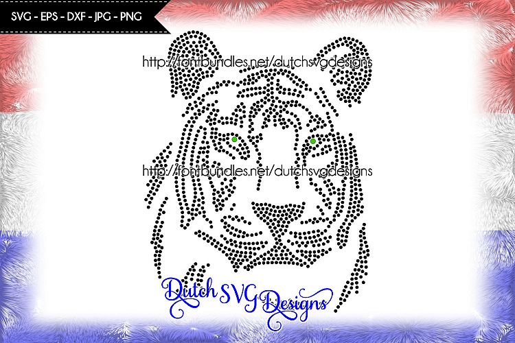 Hotfix rhinestone SS10 tiger pattern, rhinestone pattern