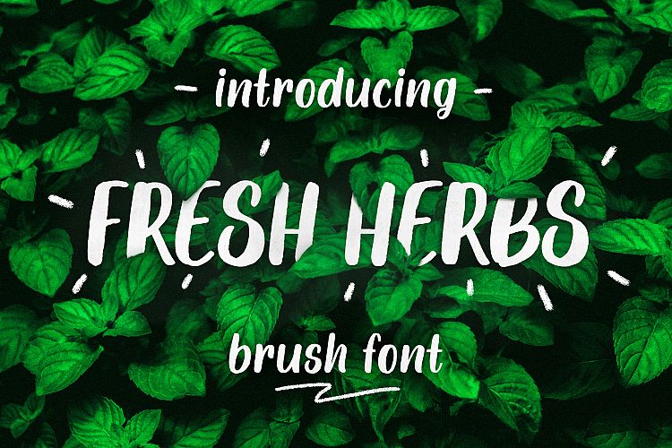 Fresh Herbs font