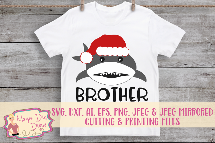 Download Christmas Brother Shark SVG, DXF, AI, EPS, PNG, JPEG ...