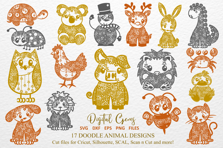 The Doodle Bundle volume 2 SVG / DXF / EPS files